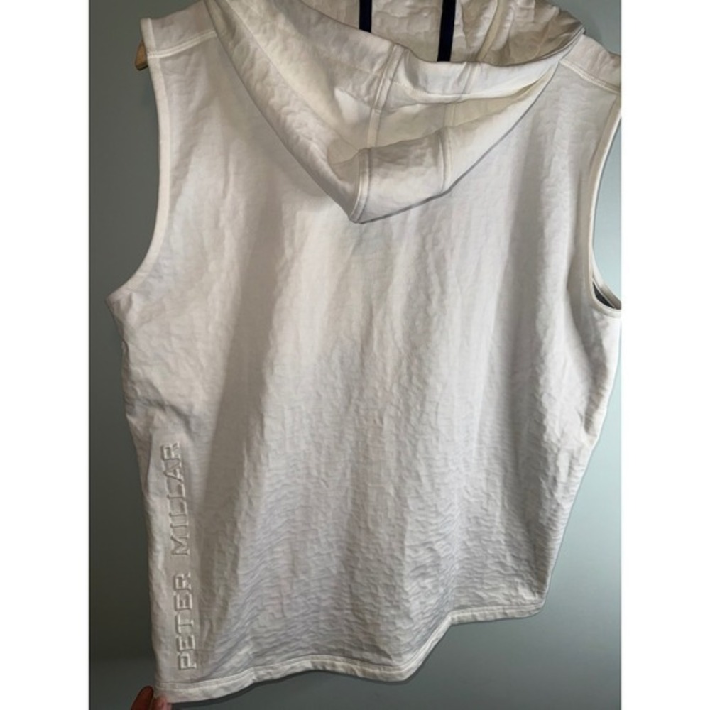 Peter Millar Crown Sport Perth Hooded Vest Mens Medium White SACC San Antonio CC - Picture 7 of 7